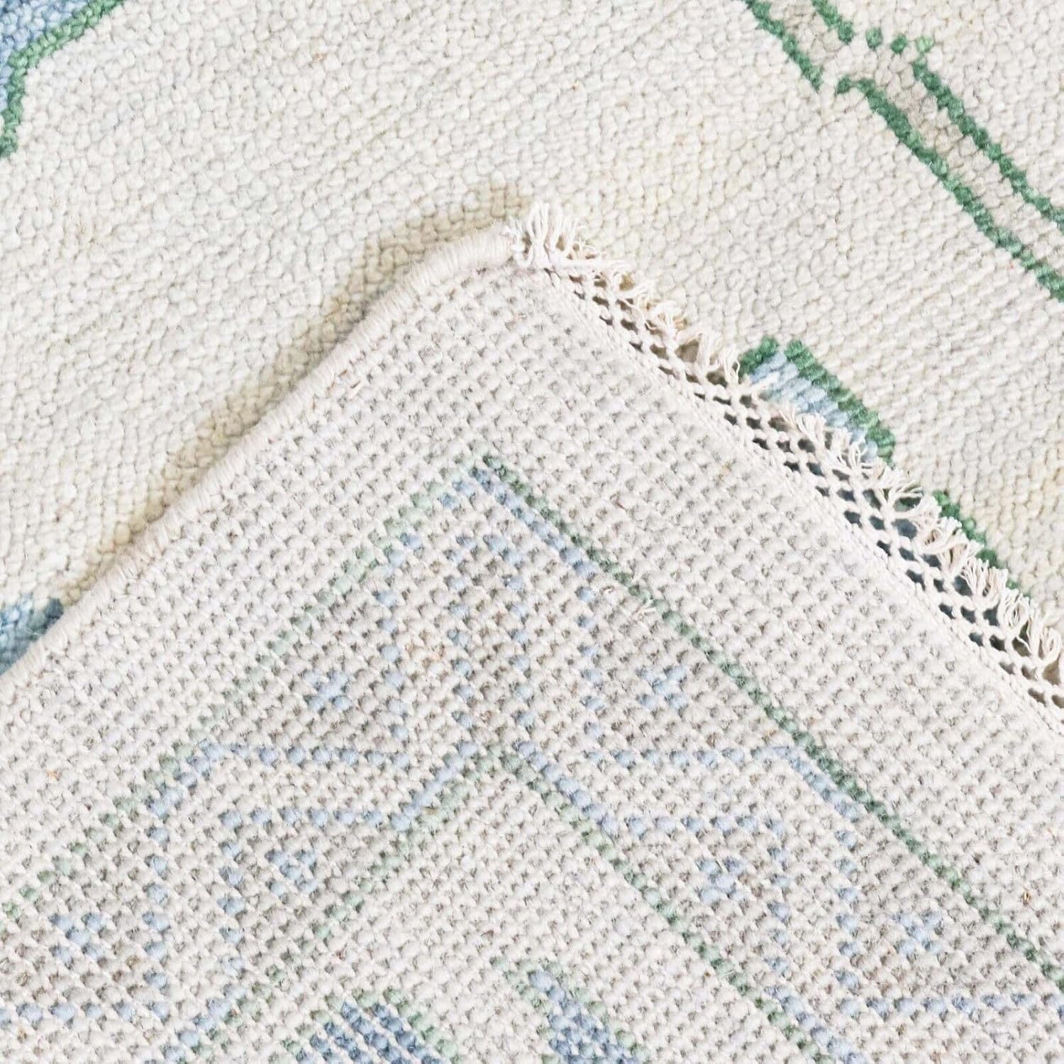 Hand Knotted Oushak Rug for Living Room, Dining Room, Office, Bedroom, Hand Knotted Wool Rug