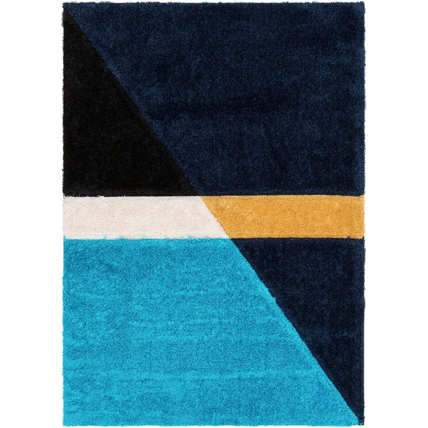 Vibrant navy tones enhance home décor carpet & Rug