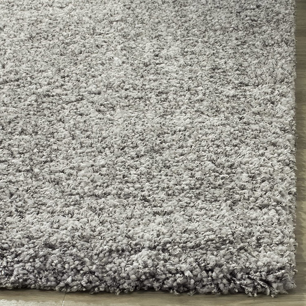 Urban Grey Thick Shaggy Area Carpet