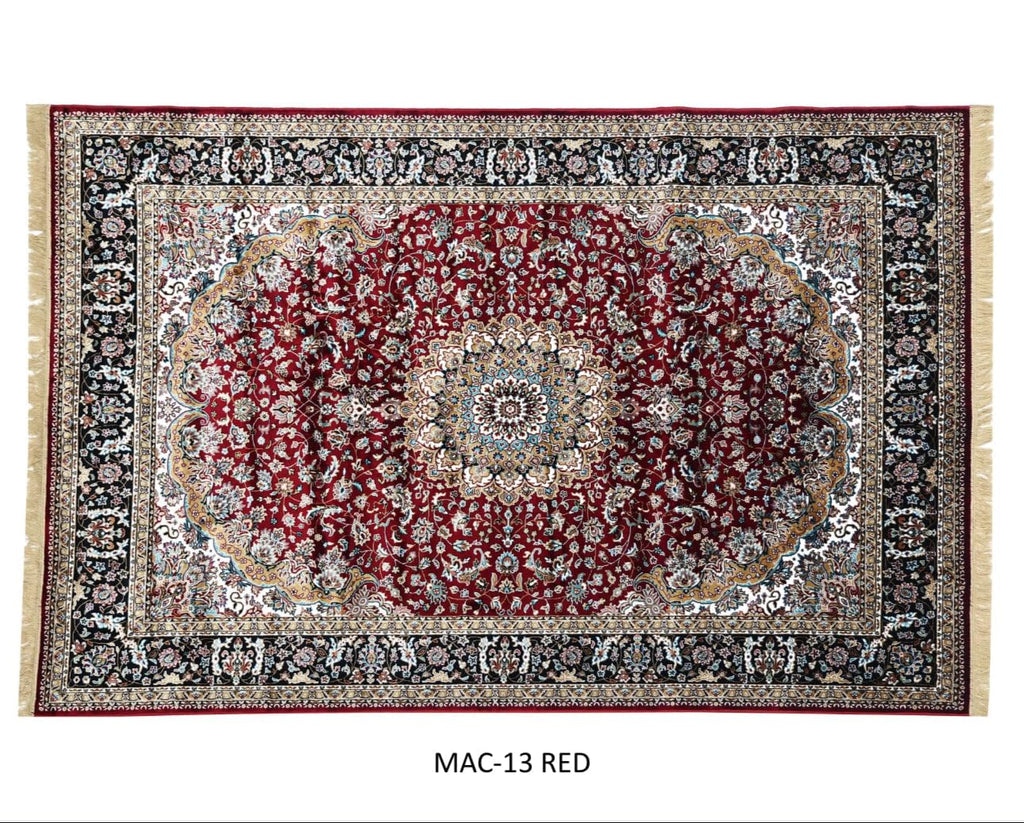 Traditional Medallion Carpet with Rich Ornate Border