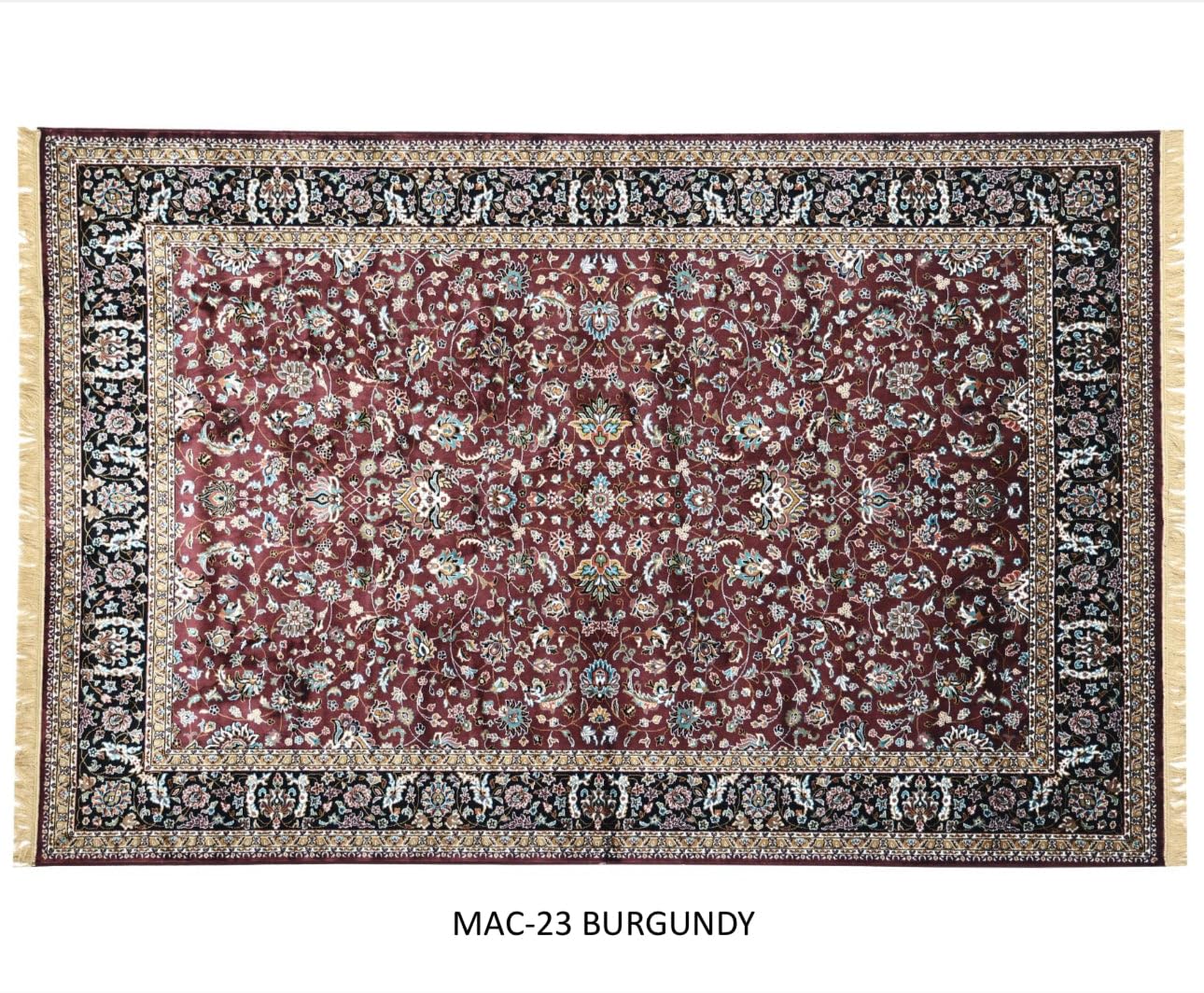 Classic Floral Oriental Border Rug
