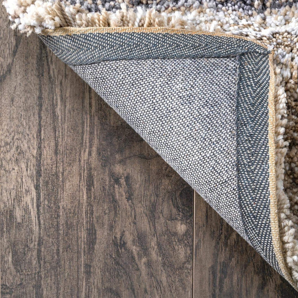 Neutral Beige Contemporary Living Room Carpet