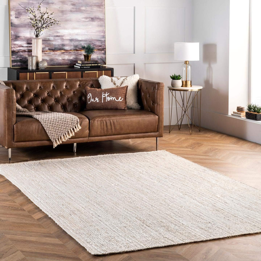 Luxury Ivory Jute Rug