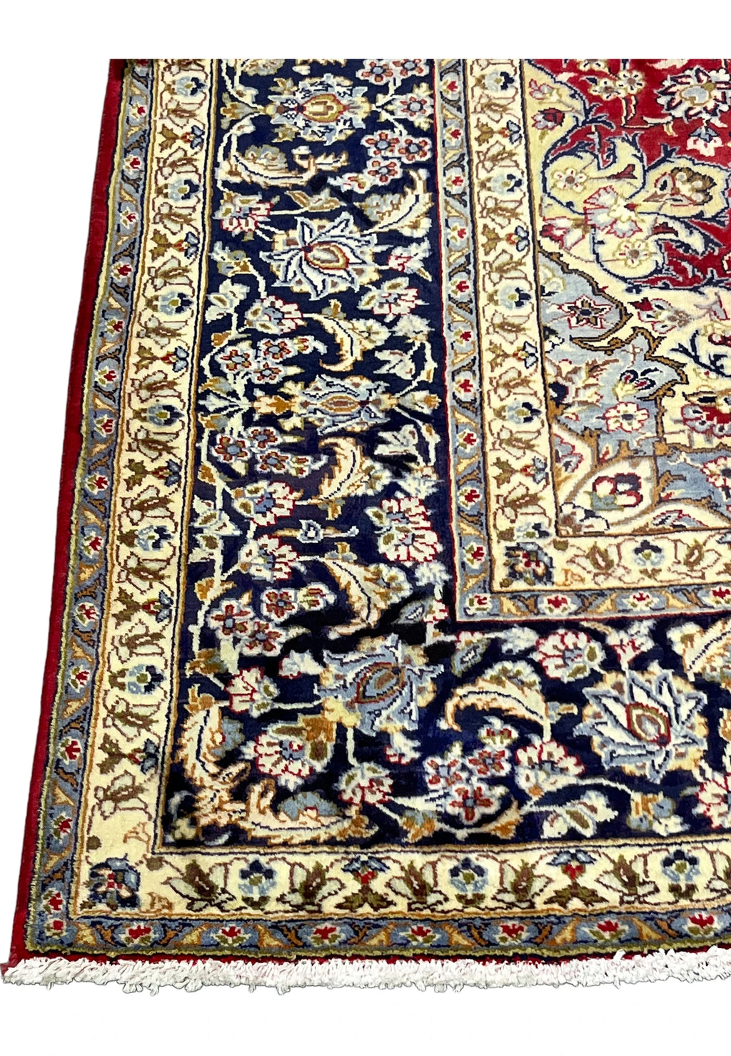Hand-Knotted Royal Crimson Medallion Rug