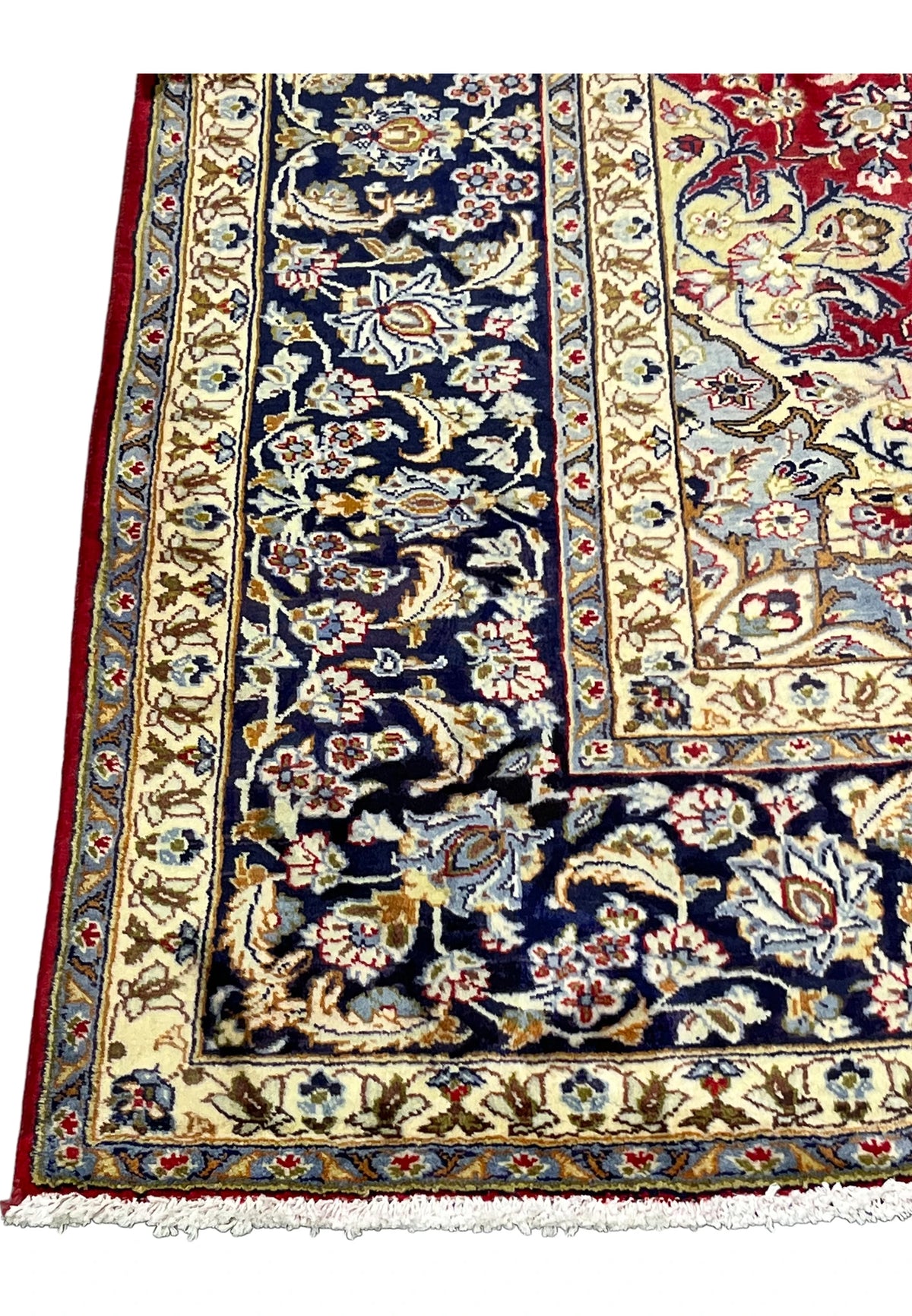 Hand-Knotted Royal Crimson Medallion Rug