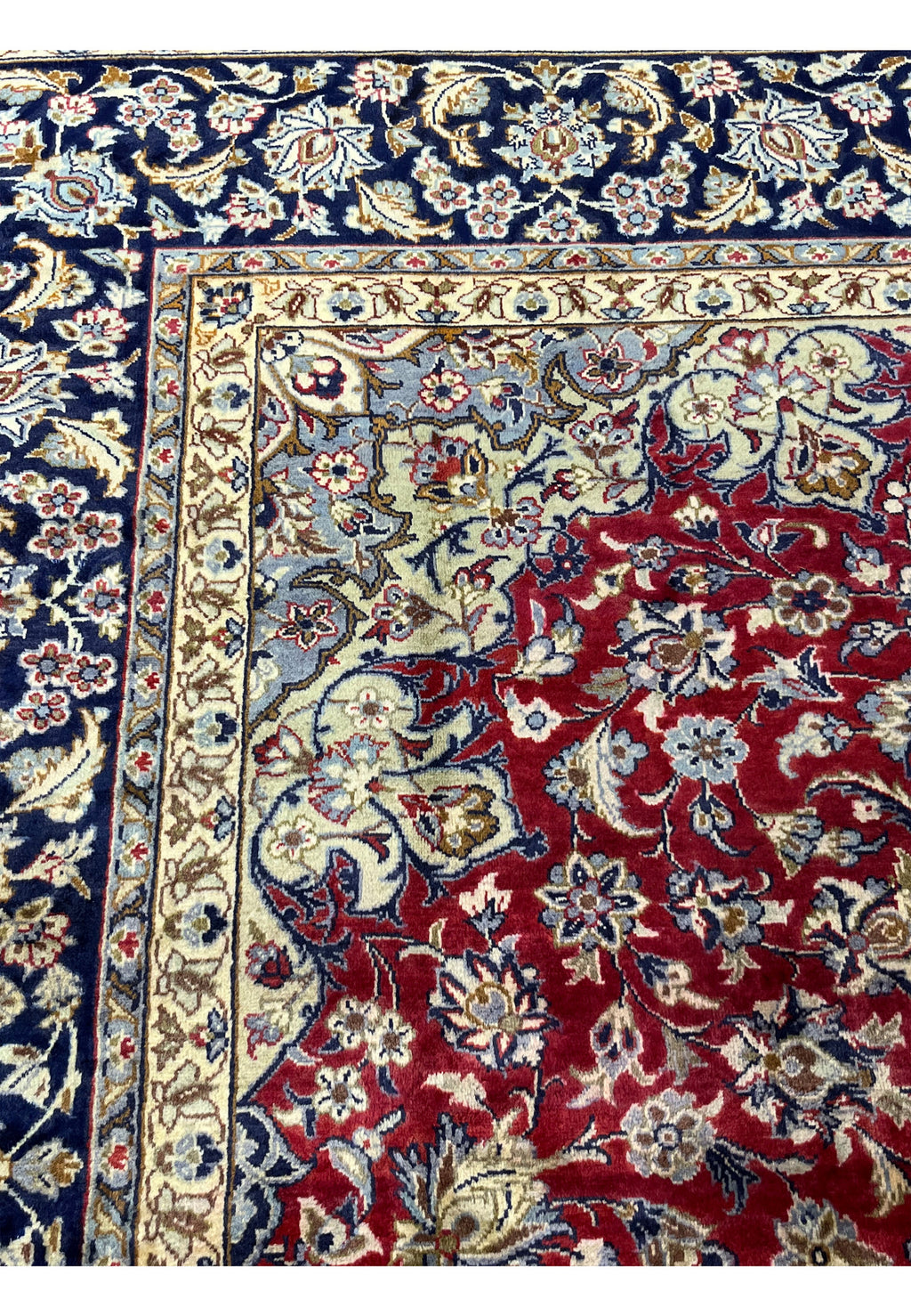 Hand-Knotted Royal Crimson Medallion Rug
