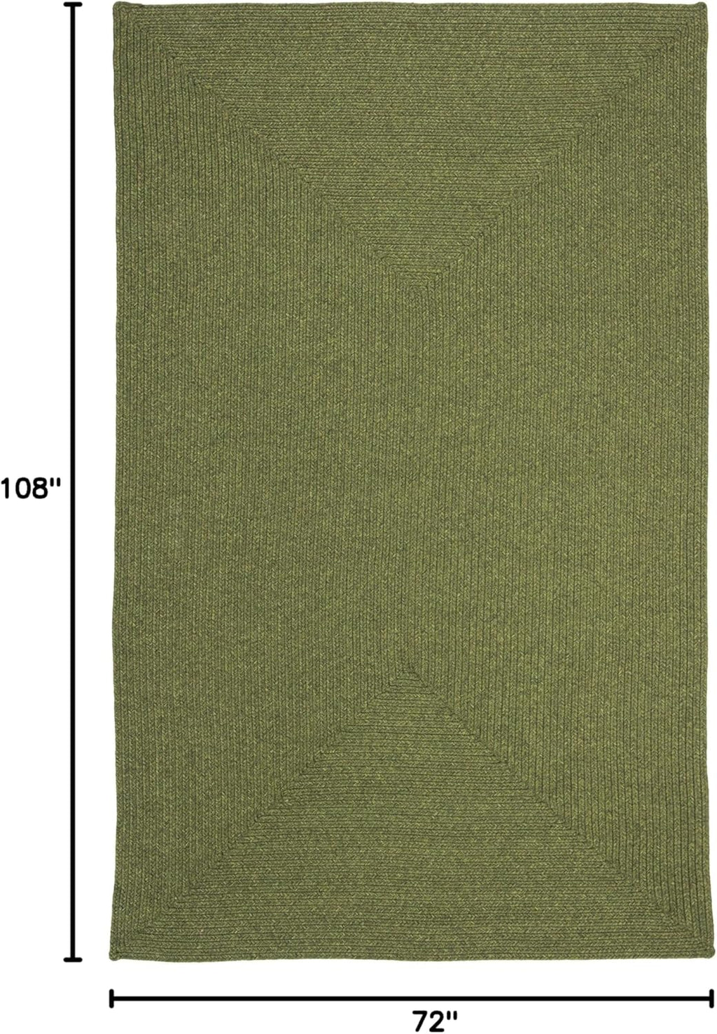 Green Handwoven Jute Carpet