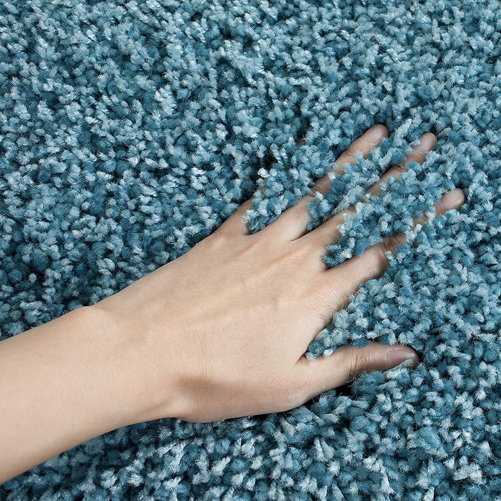 Serene Blue Premium Shaggy Carpet