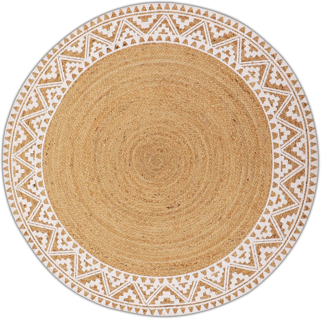 Vintage Inspired Tribal Jute Rug