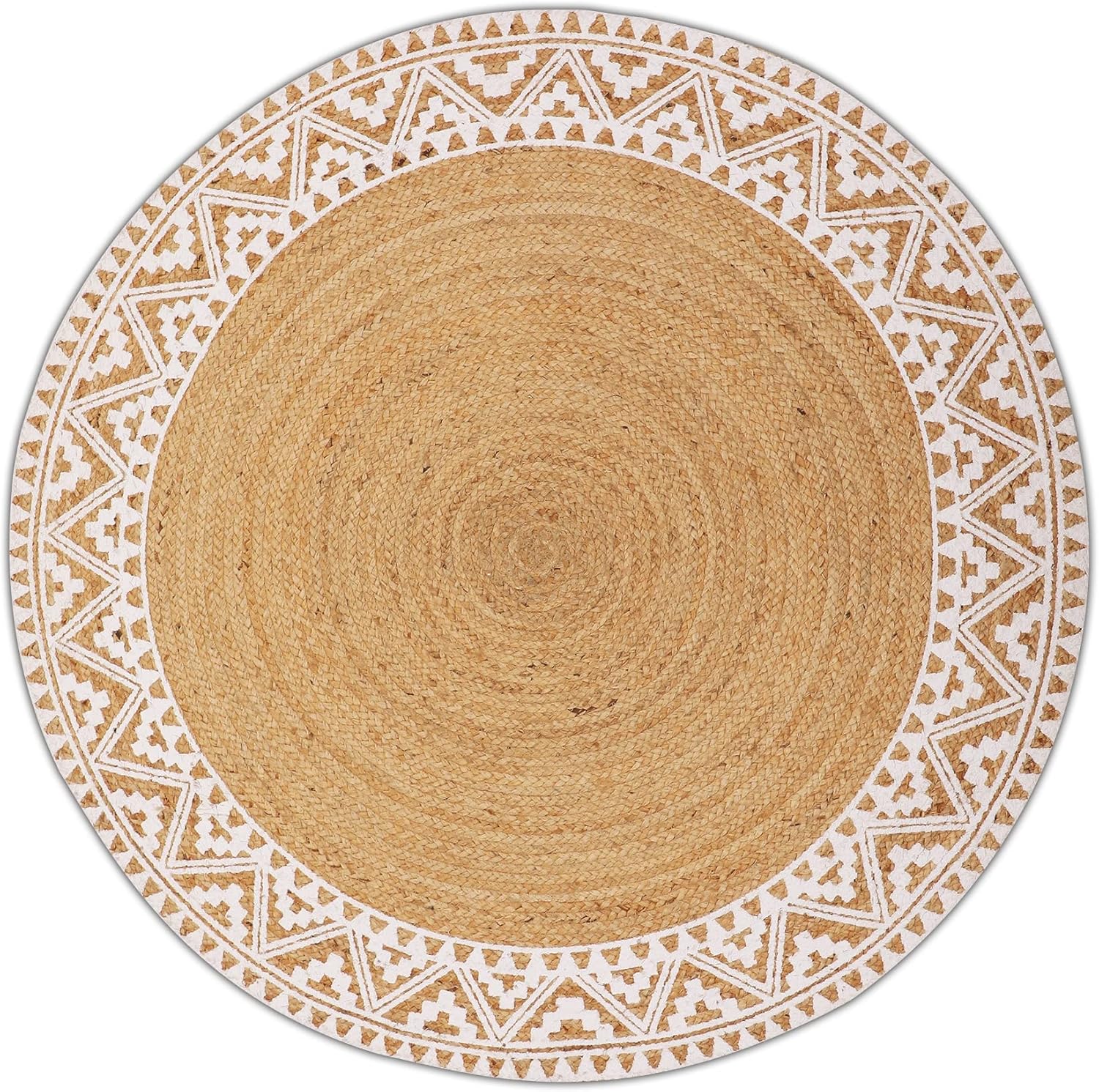 Vintage Inspired Tribal Jute Rug