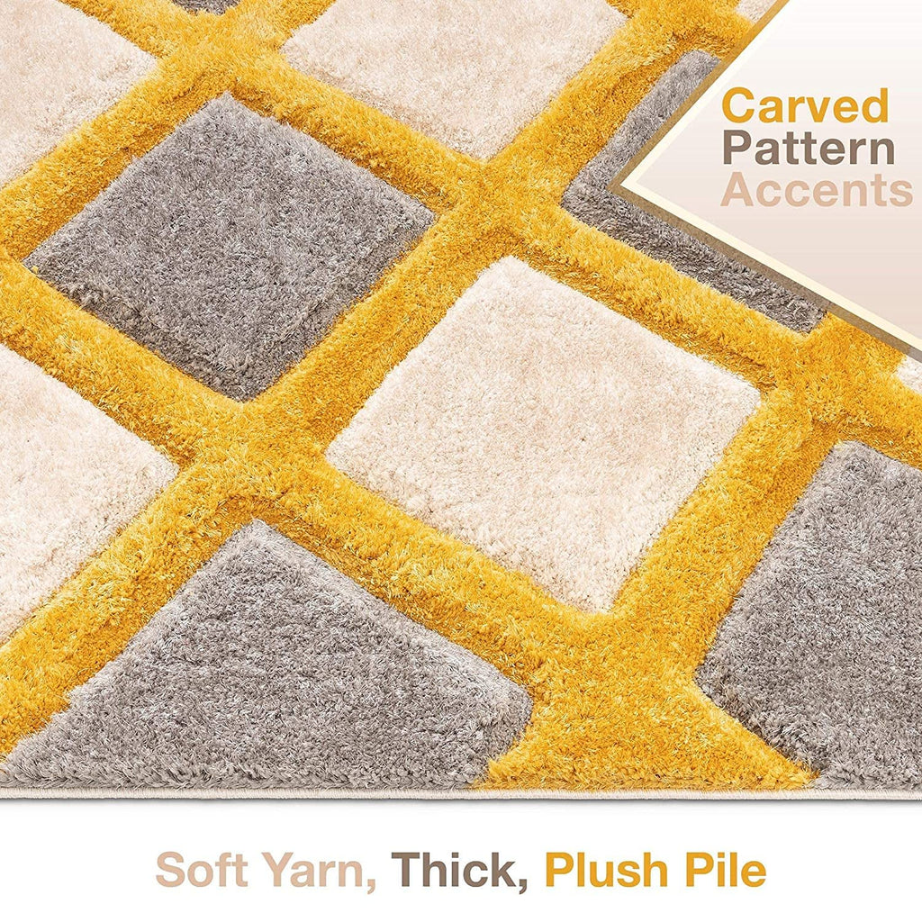 Contemporary Diamond Pattern Rug