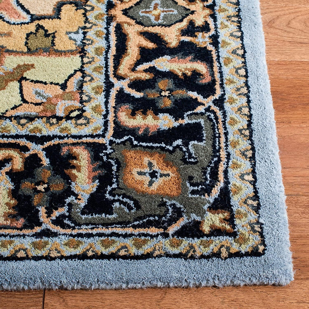 Floral Woolen Handmade Rectangular Bedroom Drawing Room Hall and Floor