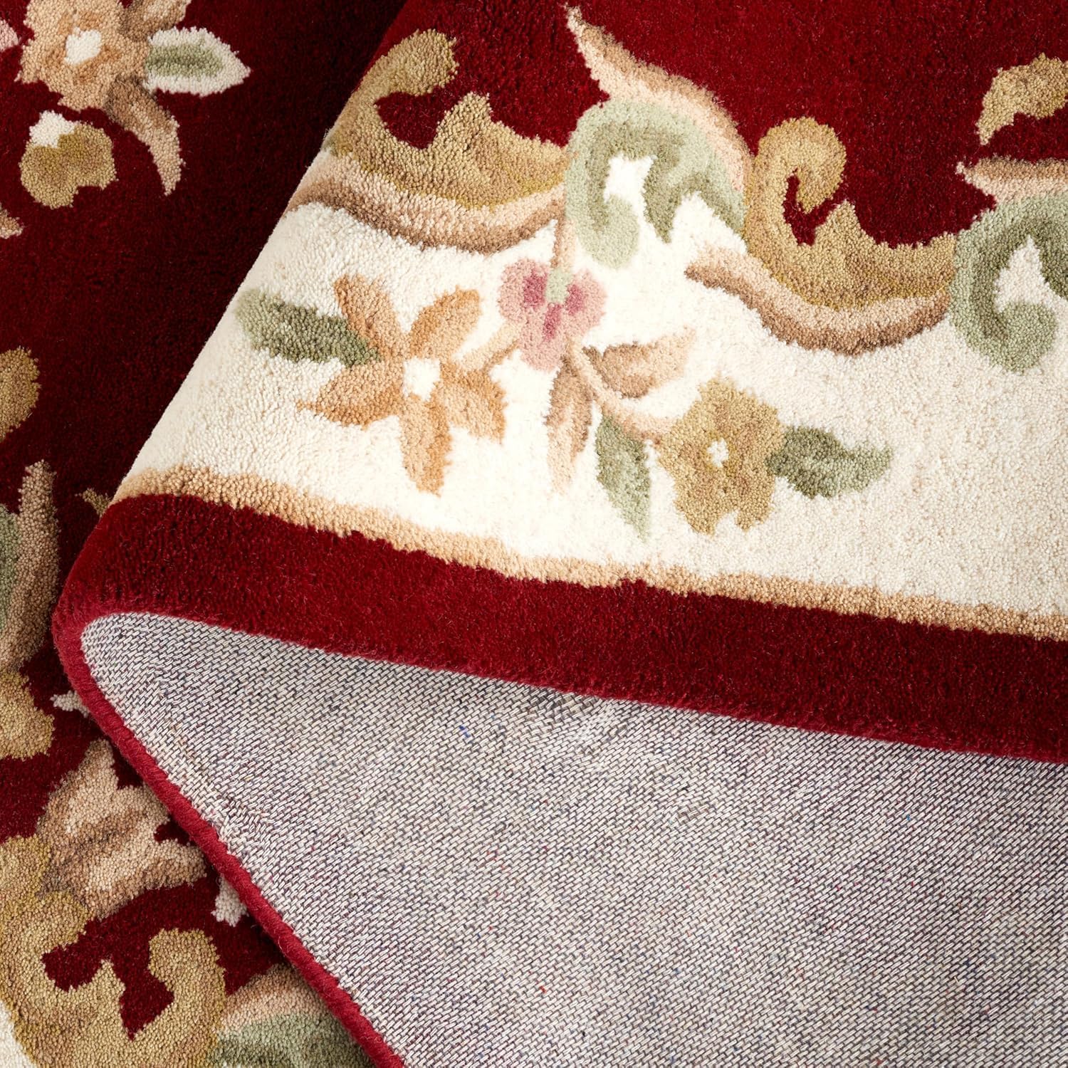 Red Abushan Floral Persian Carpet & Rug