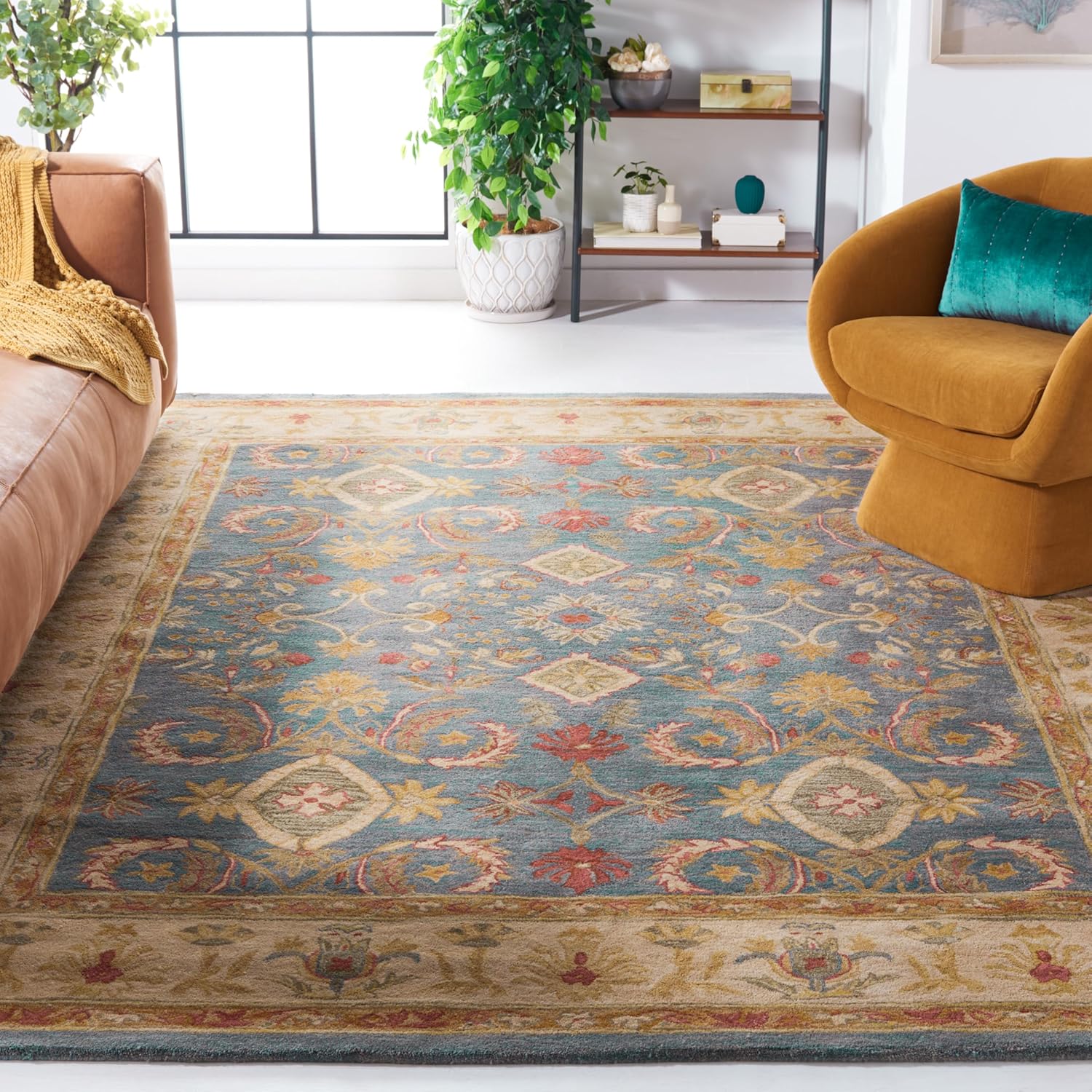 Persian Floral Wool Rug