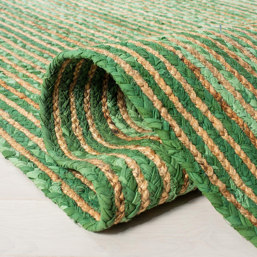 Modern Green Jute Carpet