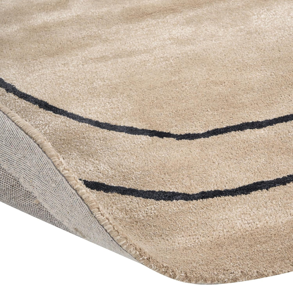 Minimalist Viscose Silk Area Rug