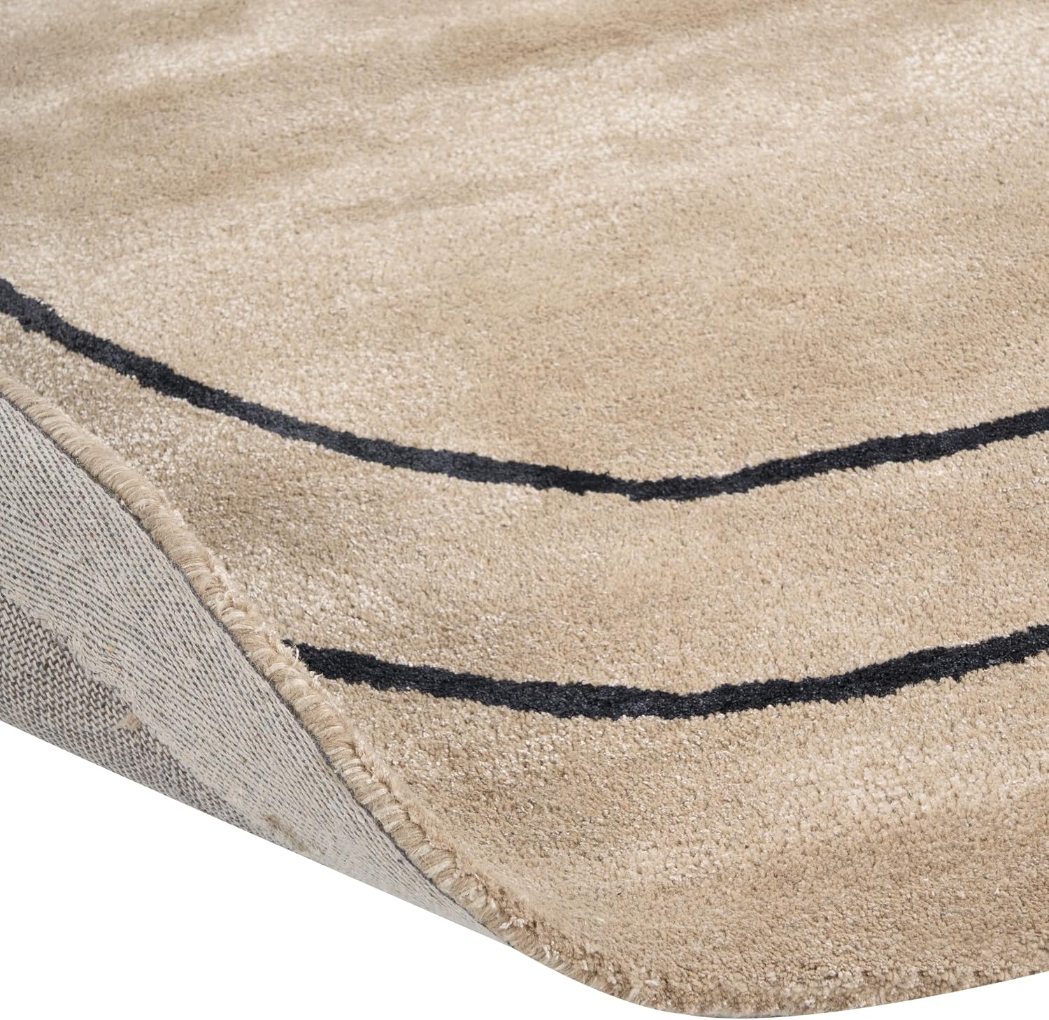 Minimalist Viscose Silk Area Rug