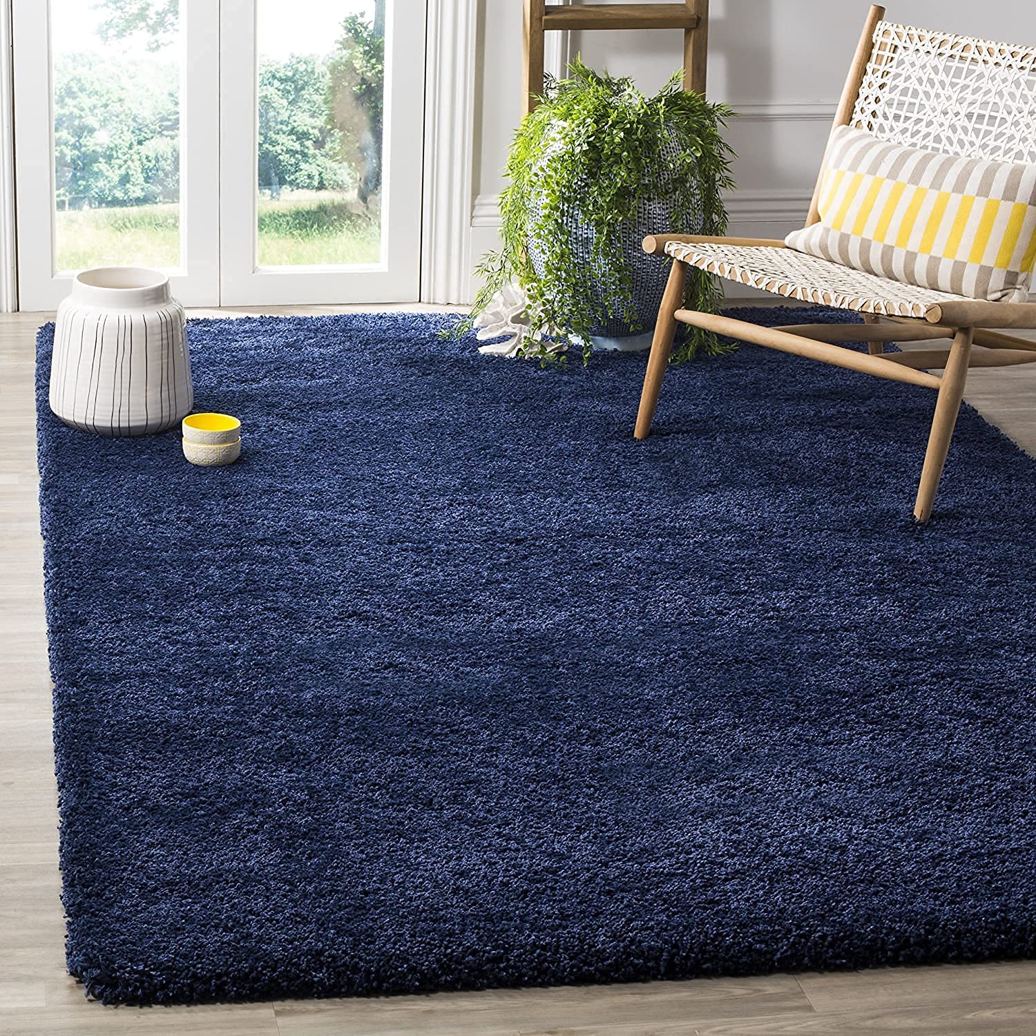 Navy Blue Luxury Shaggy Carpet