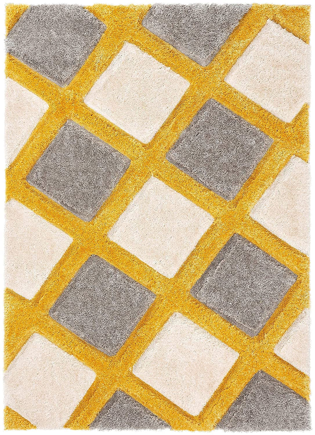 Contemporary Diamond Pattern Rug