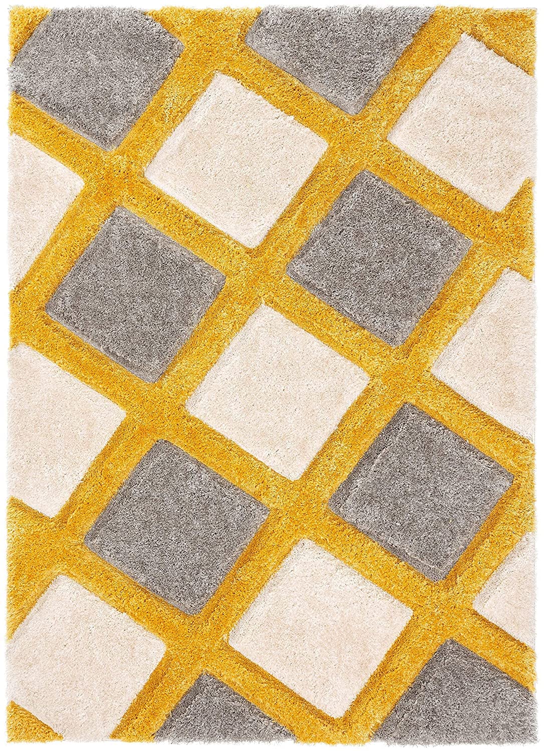 Contemporary Diamond Pattern Rug