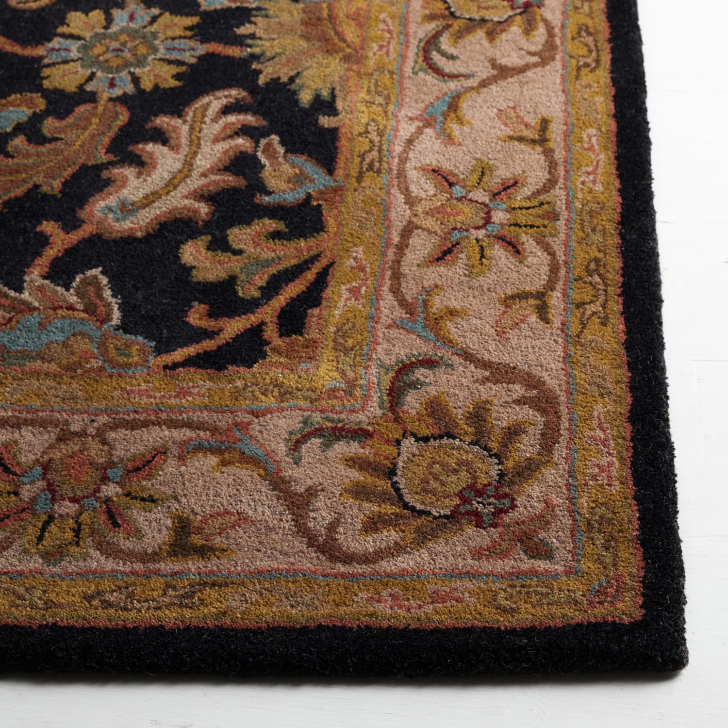 Zentro Royal Floral Border Persian Rug New Zealand