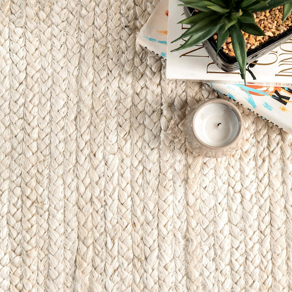 Elegant Braided Jute Rug