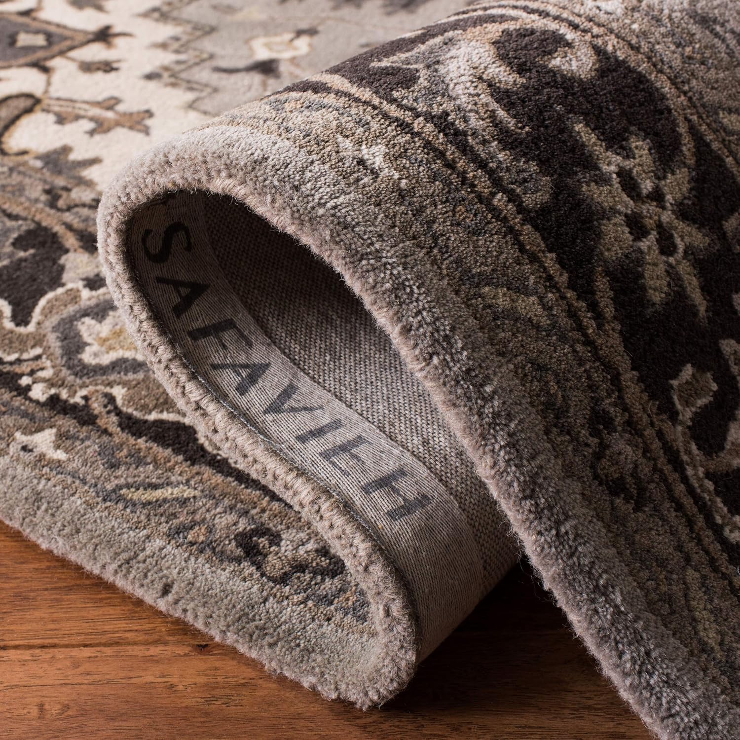 Grey Heriz Border Persian Carpet