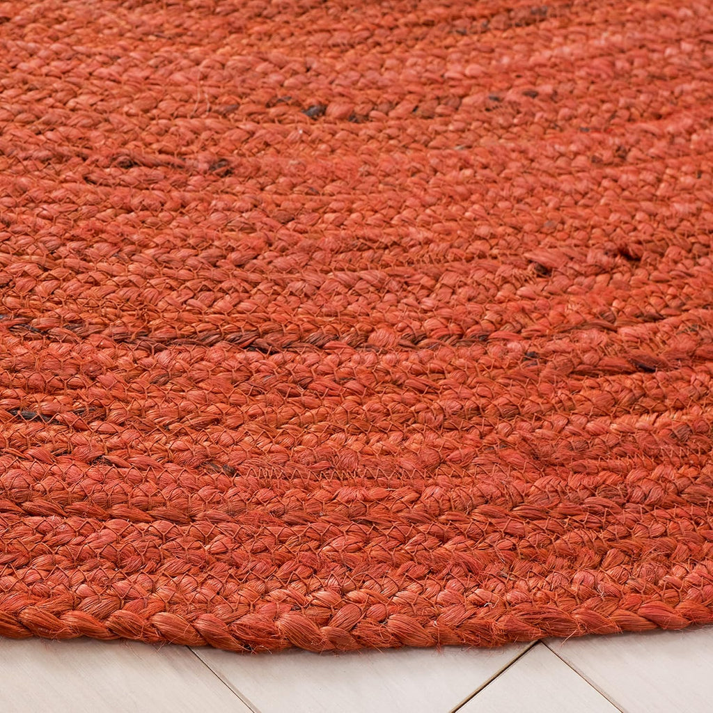 Burnt Orange Jute Rug