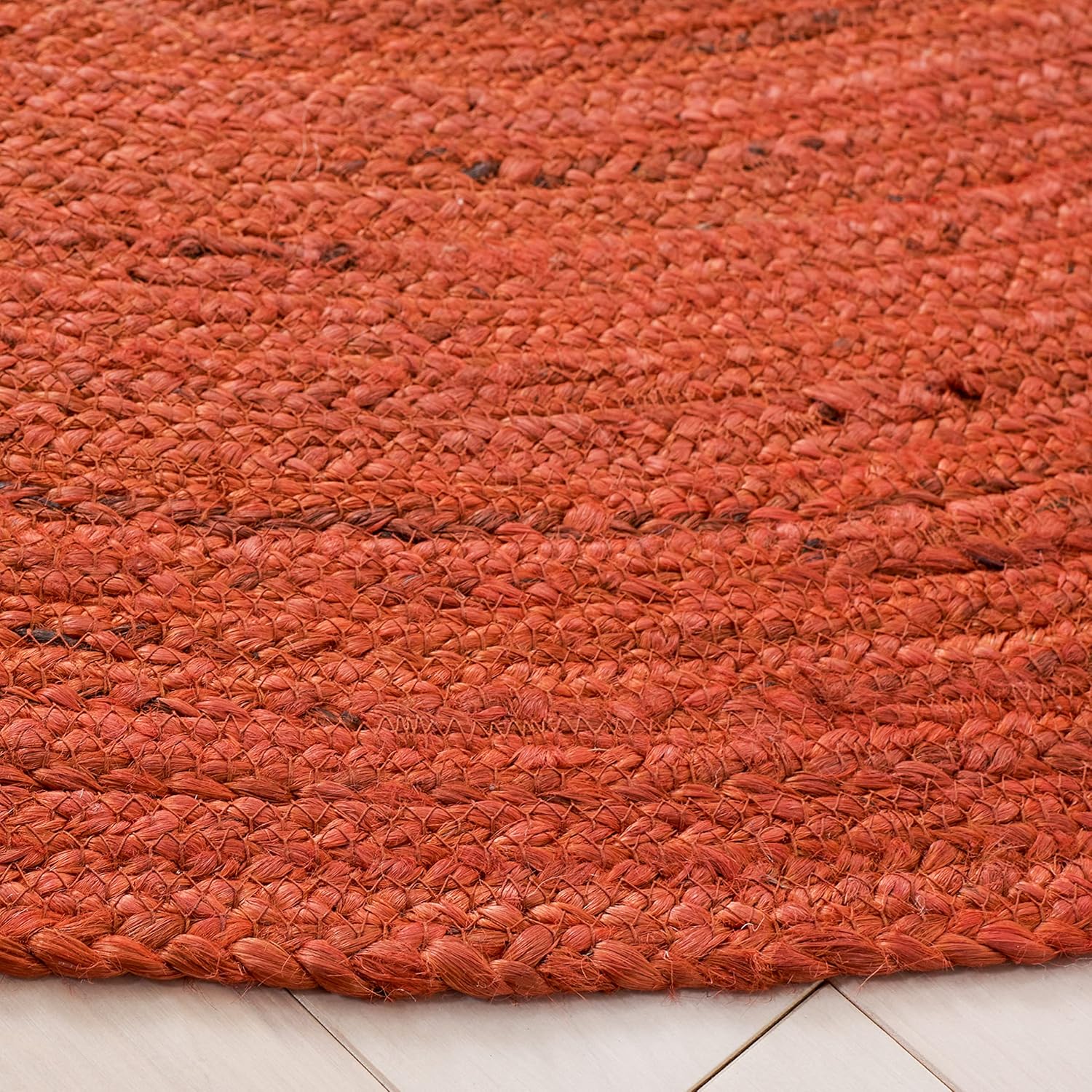 Burnt Orange Jute Rug
