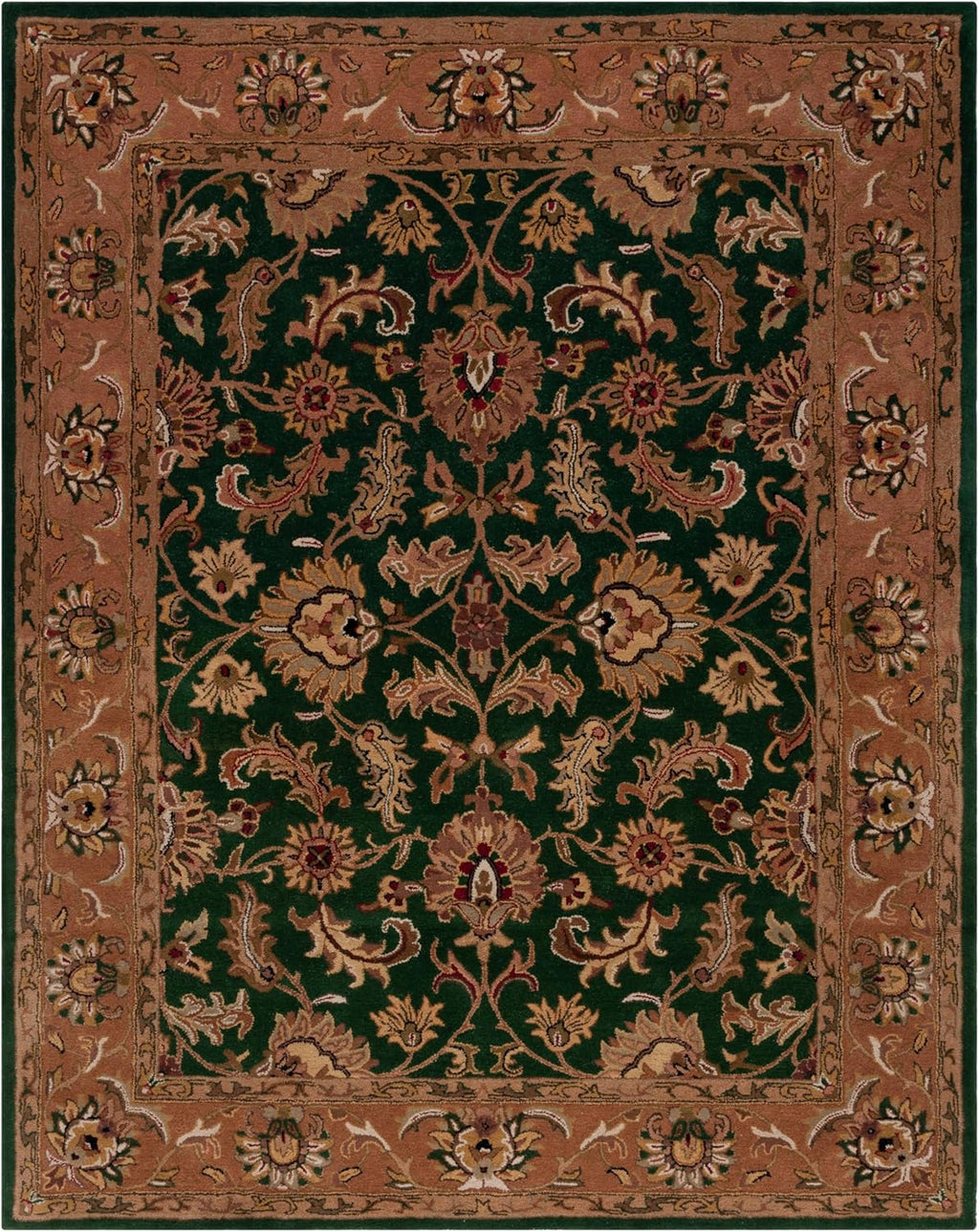 Emerald Green Hand Tufted Wool Rug