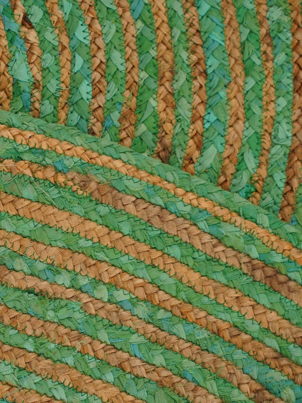 Premium Green Braided Jute Carpet