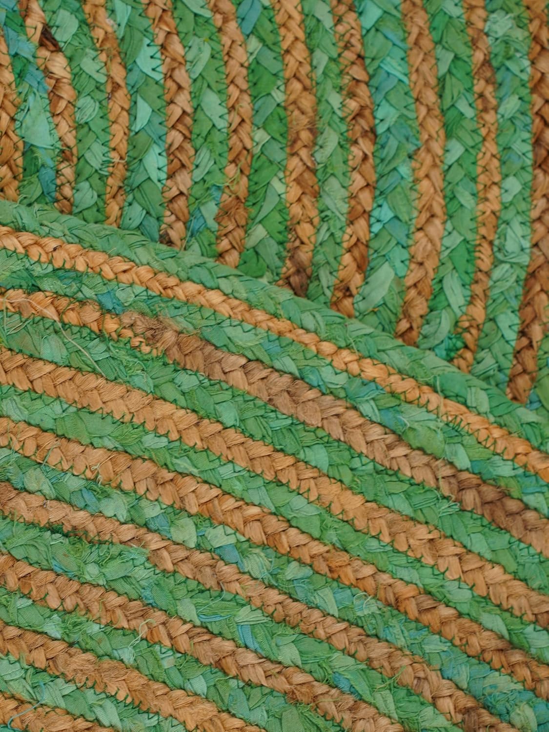 Premium Green Braided Jute Carpet