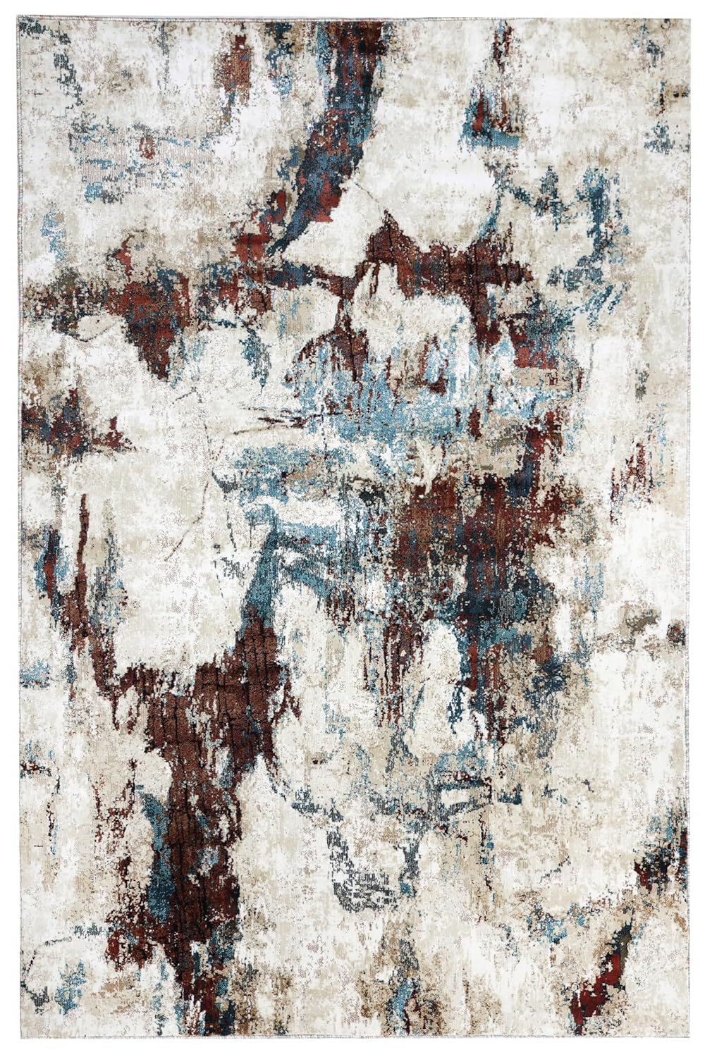 Modern Textured Blue Rugs