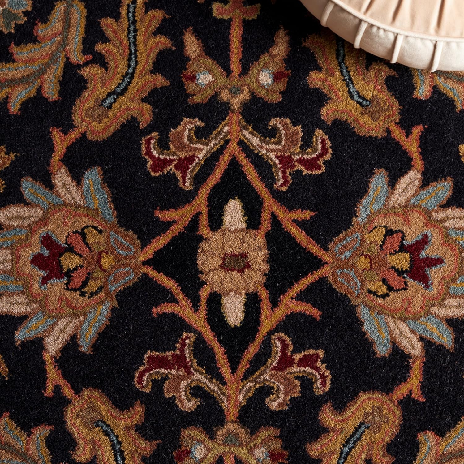 Zentro Royal Floral Border Persian Rug New Zealand