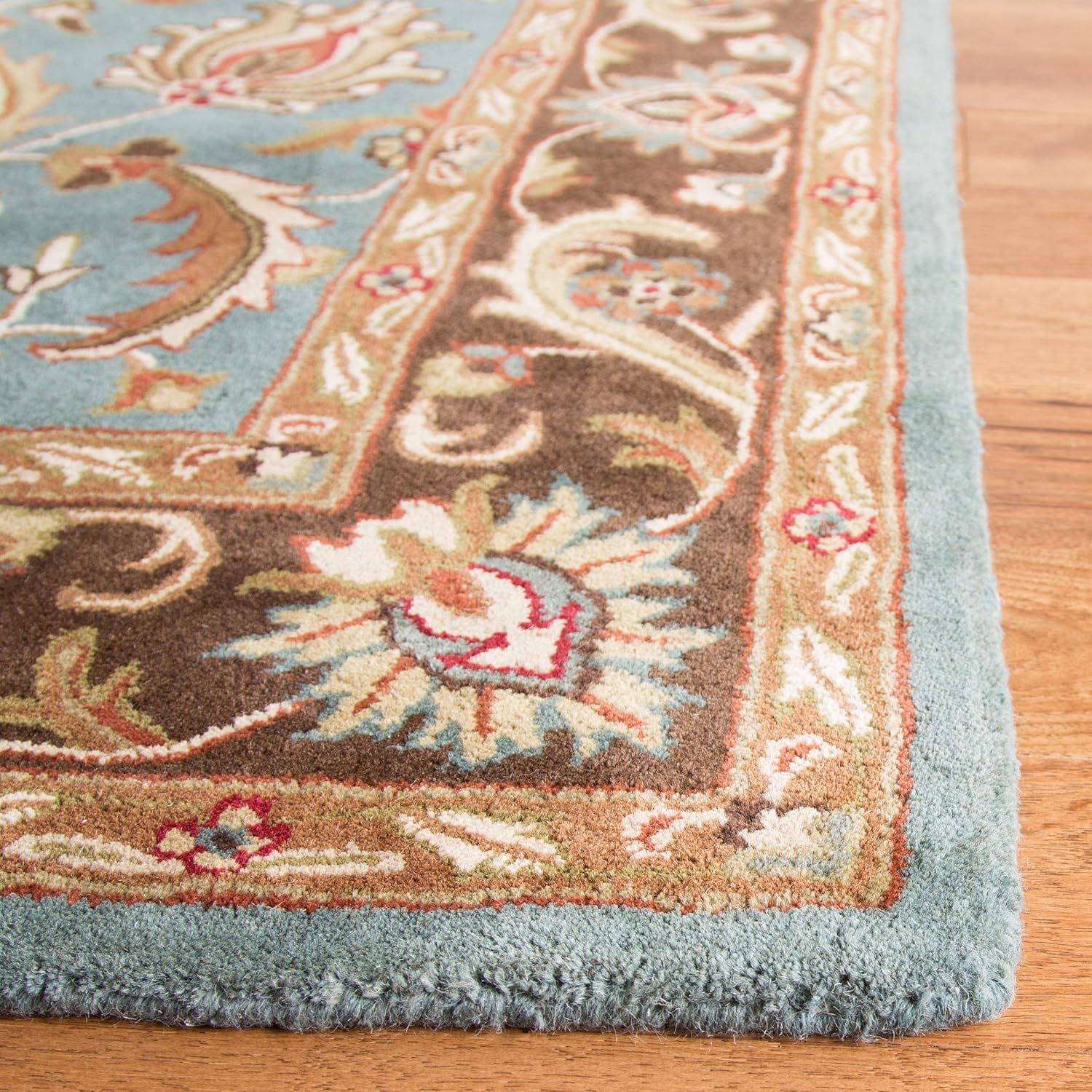 Refined Aqua Blue Persian Rug
