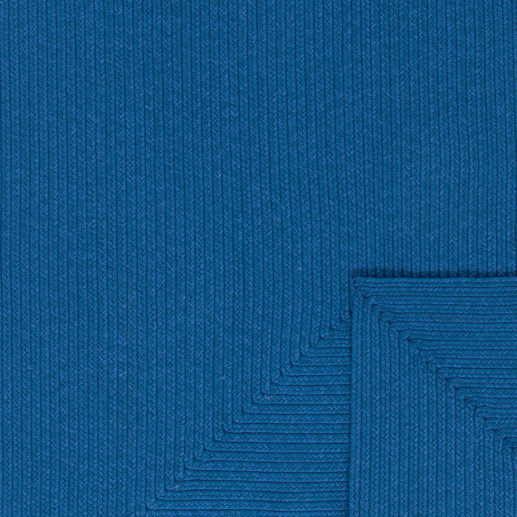 Solid Blue Jute Rug