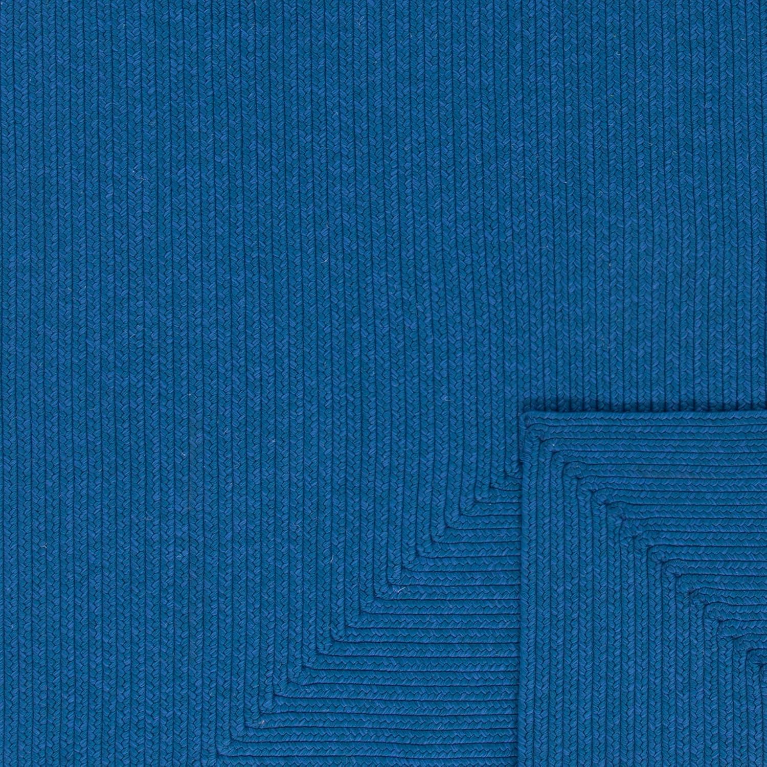 Solid Blue Jute Rug