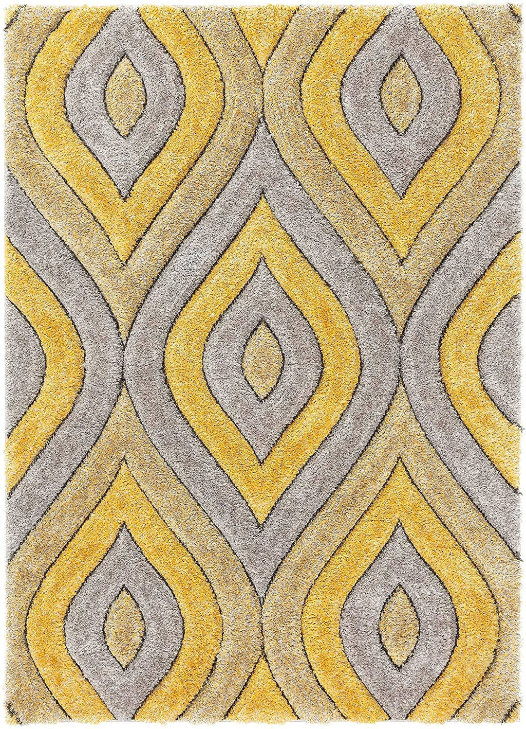 Retro Moroccan Diamond Shag Rug