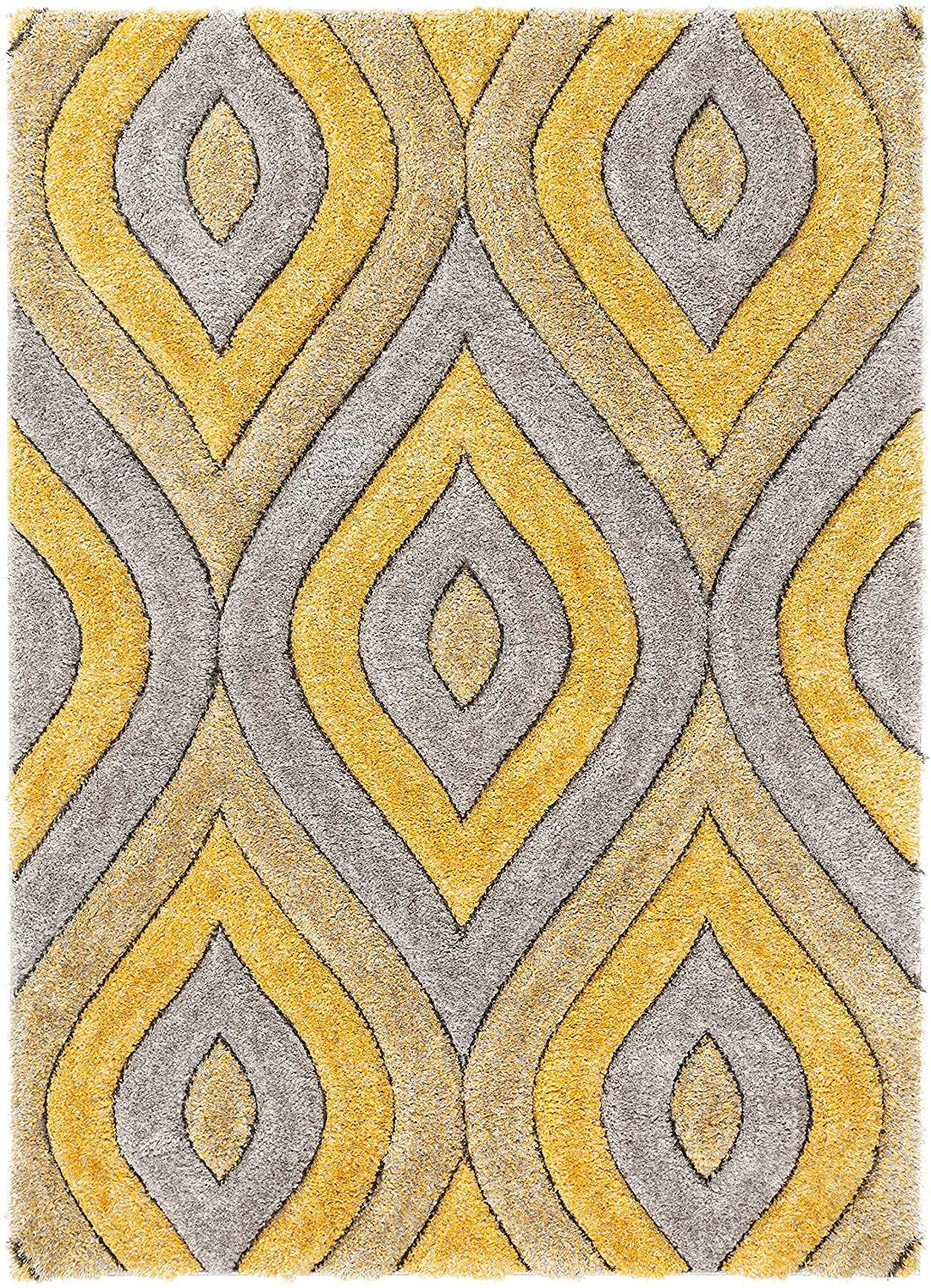 Retro Moroccan Diamond Shag Rug