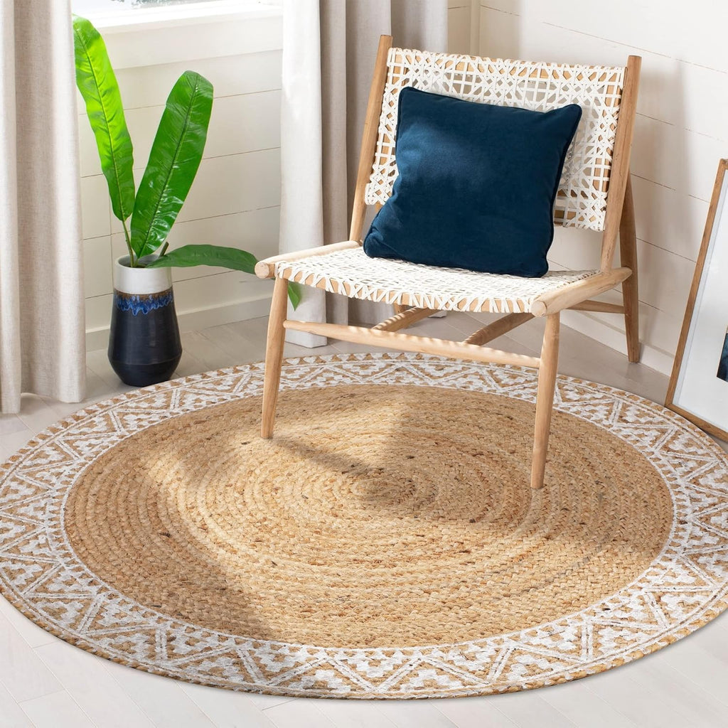 Vintage Inspired Tribal Jute Rug