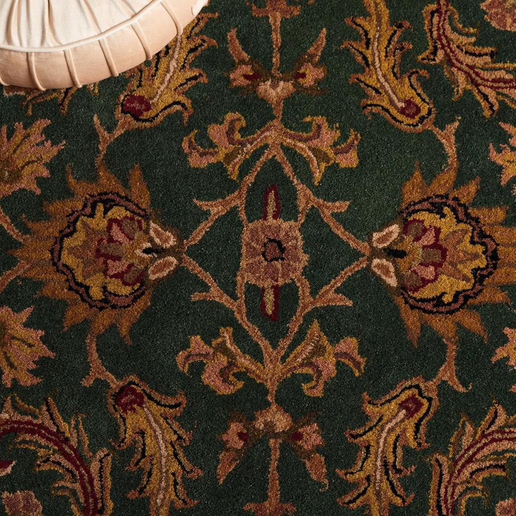 Emerald Green Hand Tufted Wool Rug