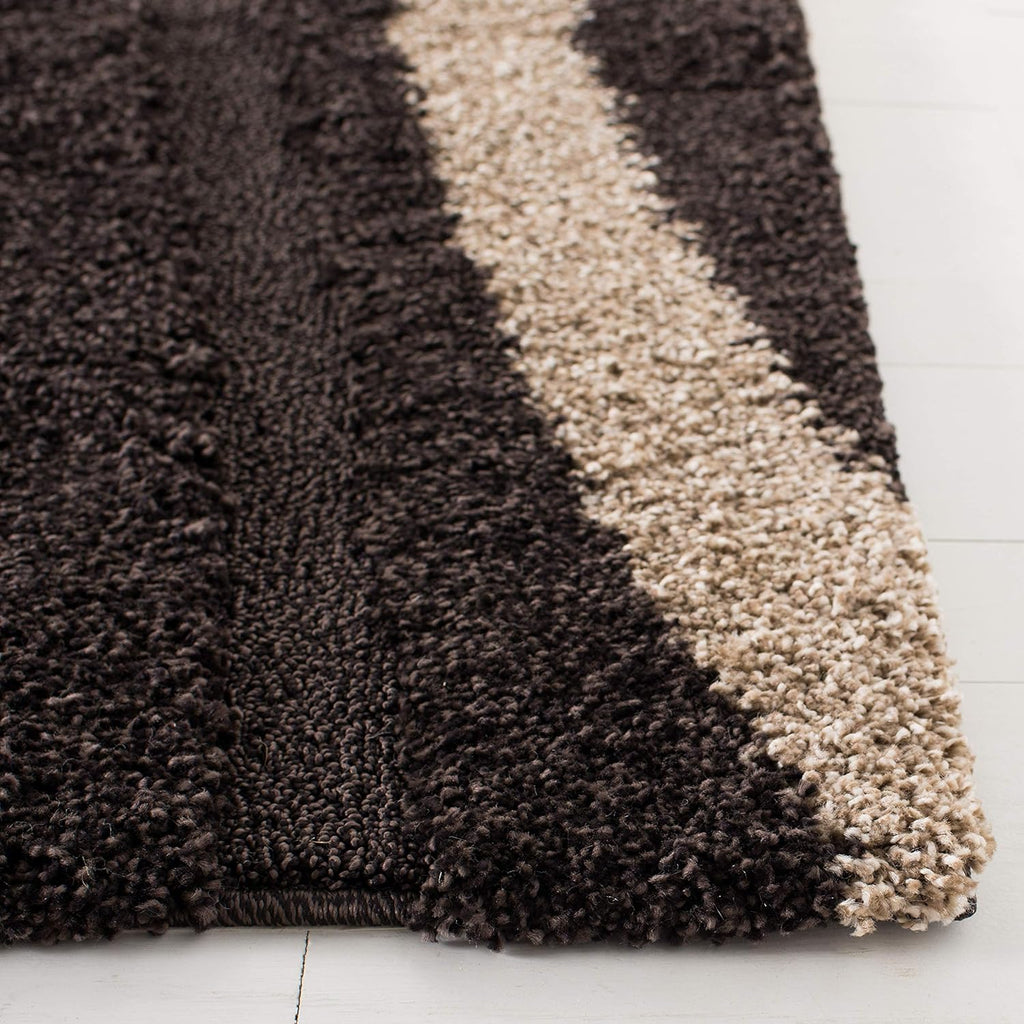 Luxury Shaggy Brown Carpet & Rug