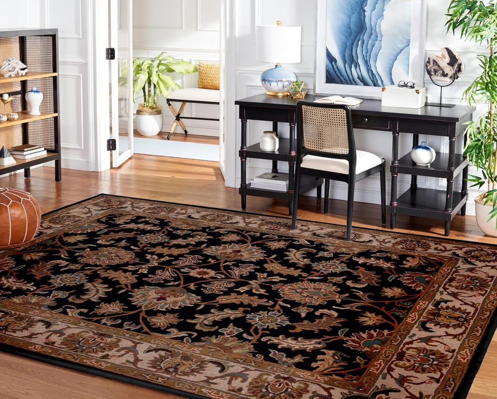 Zentro Royal Floral Border Persian Rug New Zealand