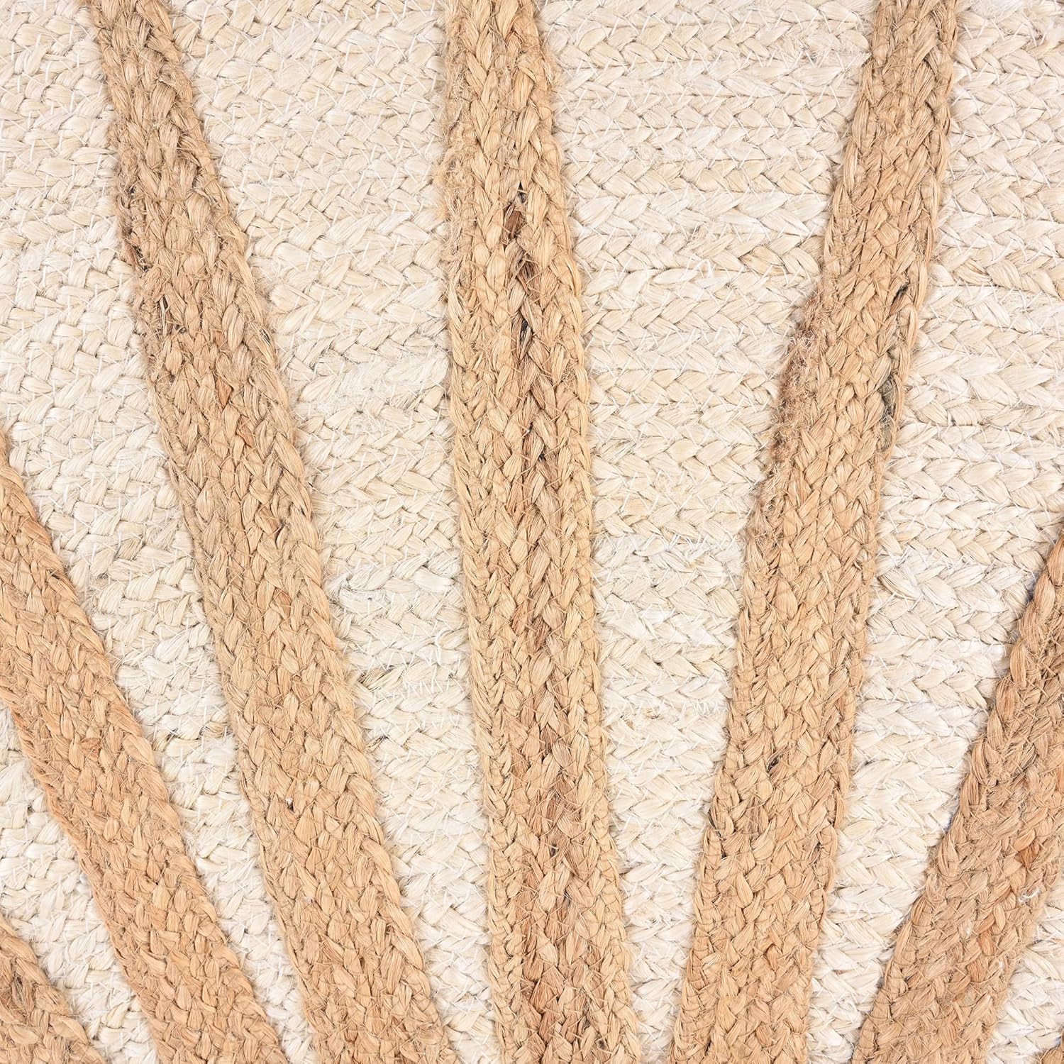 Sunburst Handwoven Round Jute Rug