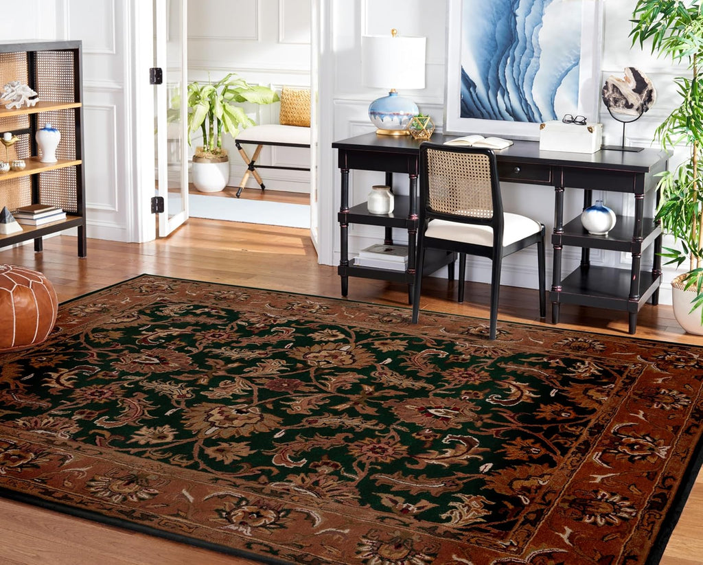 Emerald Green Hand Tufted Wool Rug