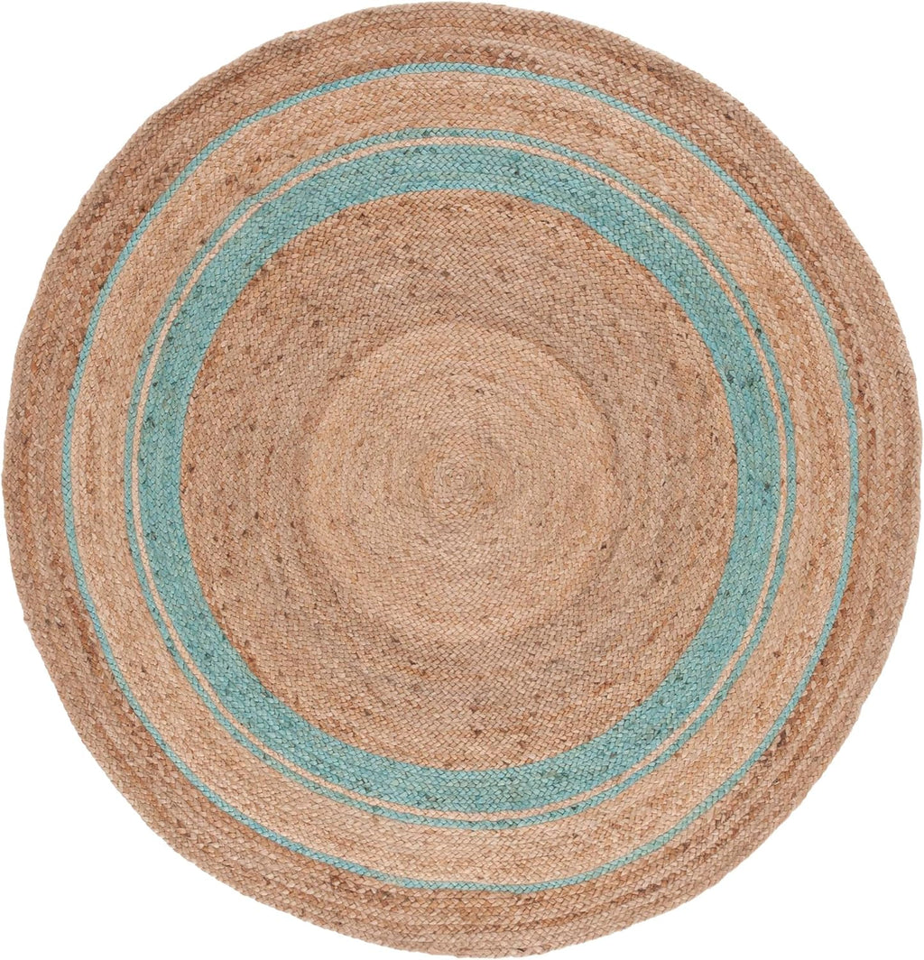 Bohemian Round Jute Area Rug