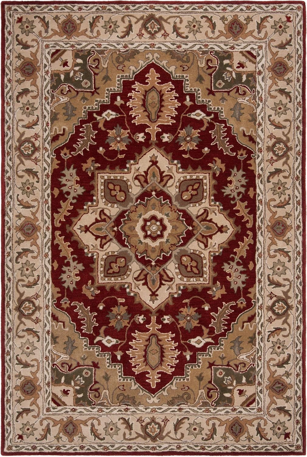 Red Heriz Persian Carpet