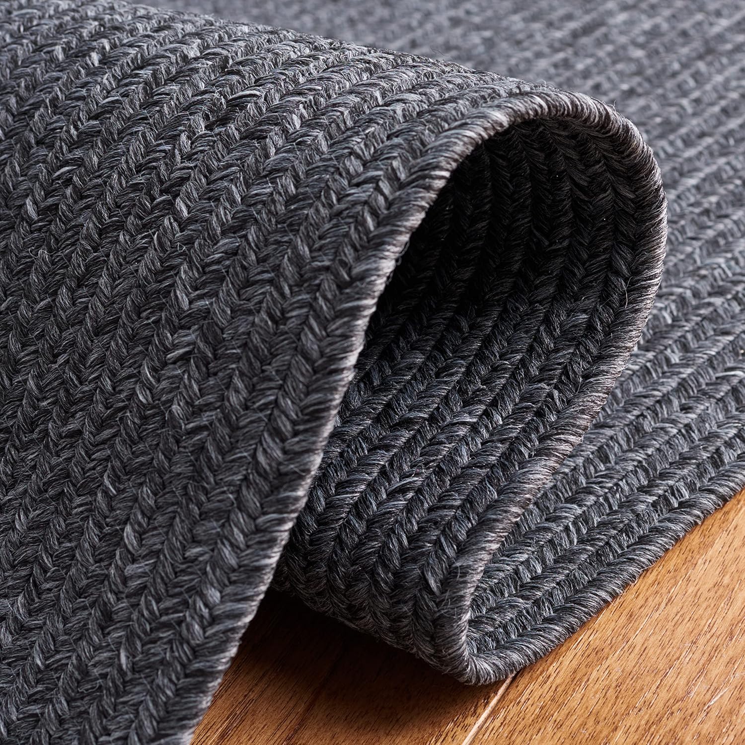 Deep Charcoal Jute Carpet