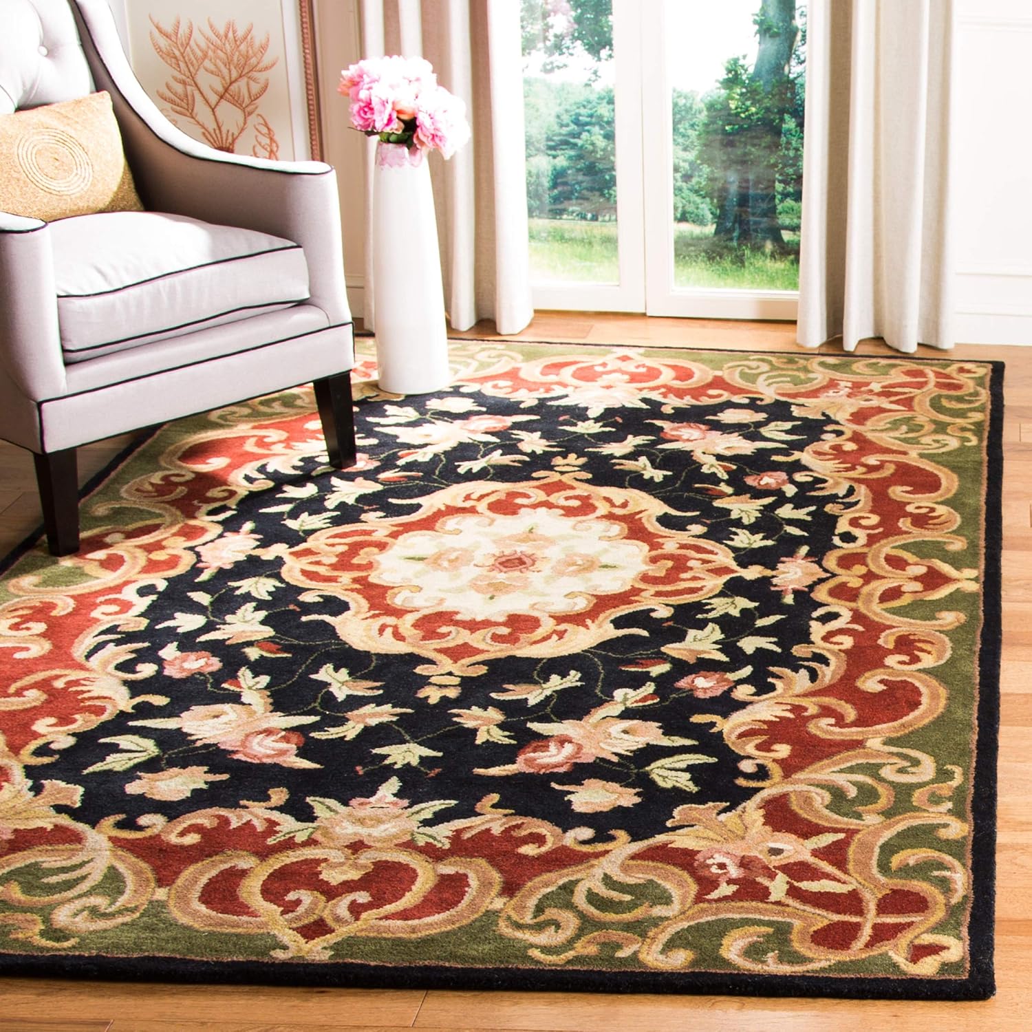 Persian Floral Wool Rug
