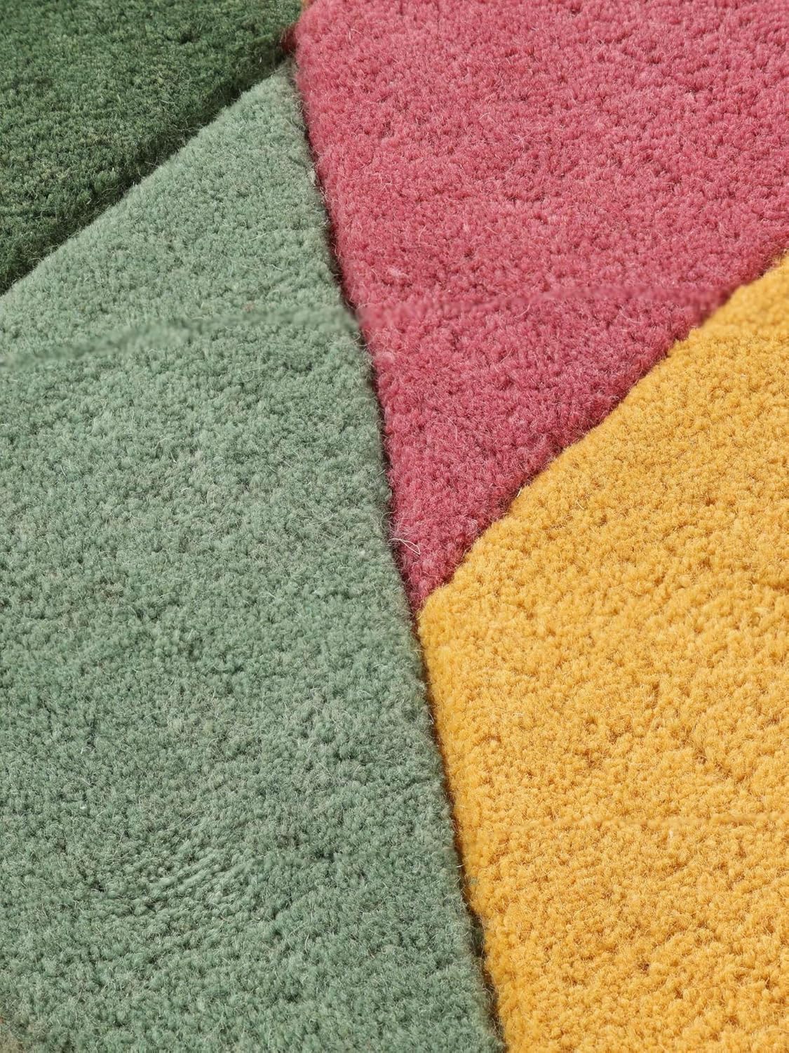 Modern Abstract Geometric Wool Rug